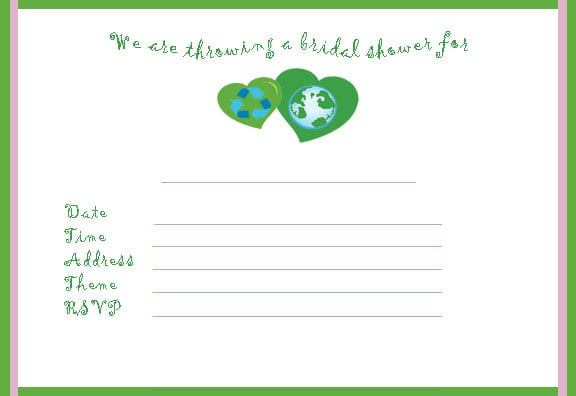 Free Wedding Shower Templates For Invitations