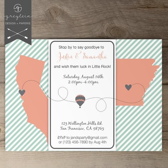 Going Away Party Invitations Printable