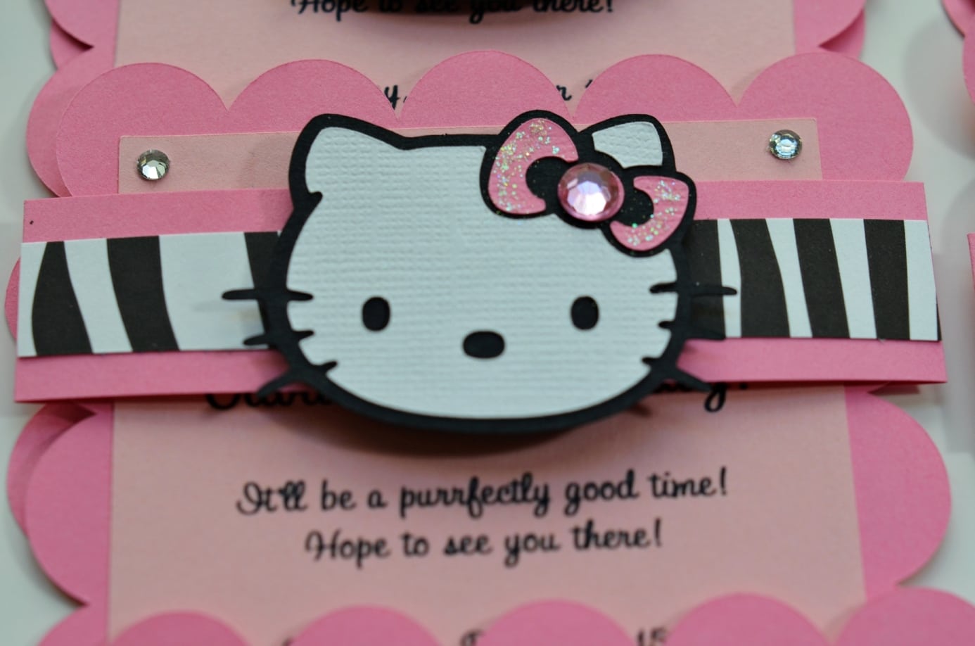 Hello Kitty Party Invitation Word