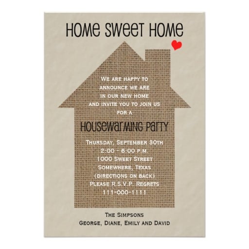House Warming Invitation Samples