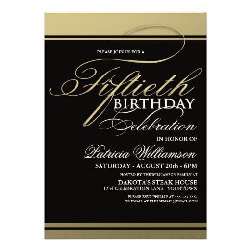 Images For 50th Birthday Invitations