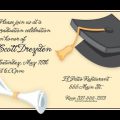 Designed Invitation Card For Graduation