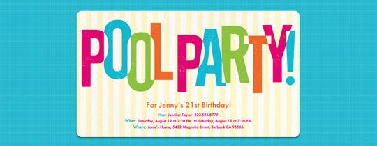 Invitation Letter For Swimming Party