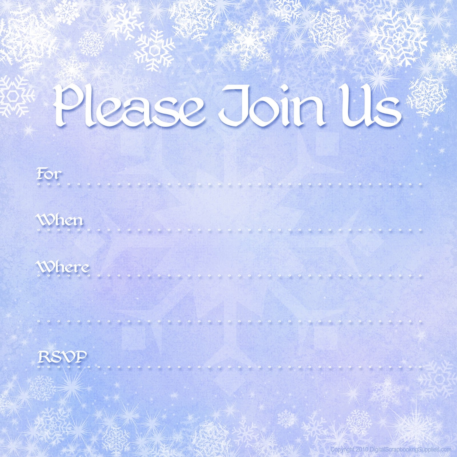 Invitation Template Free