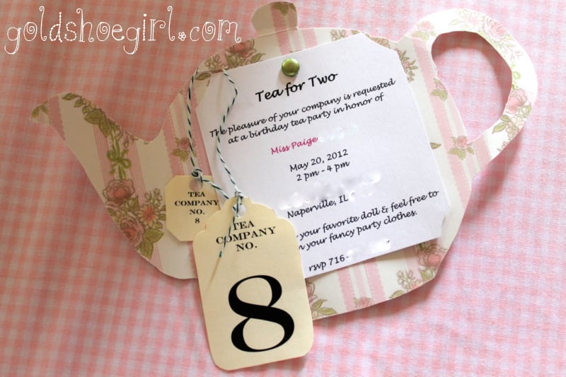Little Girl Tea Party Invitation Ideas