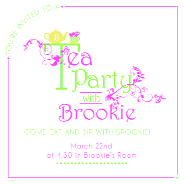 Little Girl Tea Party Invitations Wording