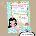 Free Little Mermaid Party Invitation