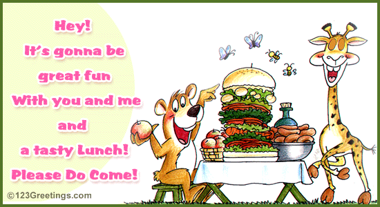 Lunch Party Invitation