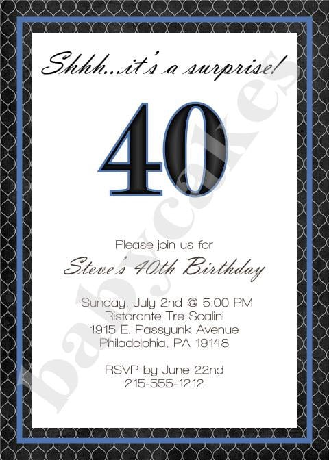 Male Birthday Invitation Wording