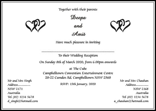 Muslim Wedding Invitation Card Design Template