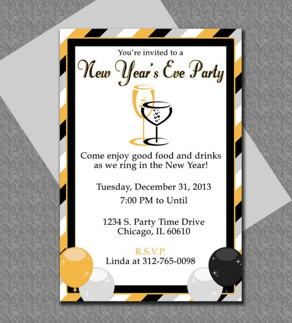 New Years Eve Party Invitation Template