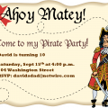 Pitate Invitation Template