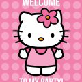 Print Out Hello Kitty Birthday Invitation