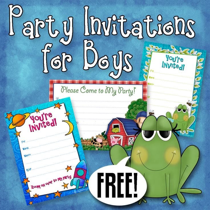 Printable Birthday Invitation For Boys Free