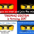 Printable Lego Ninjago Invitation
