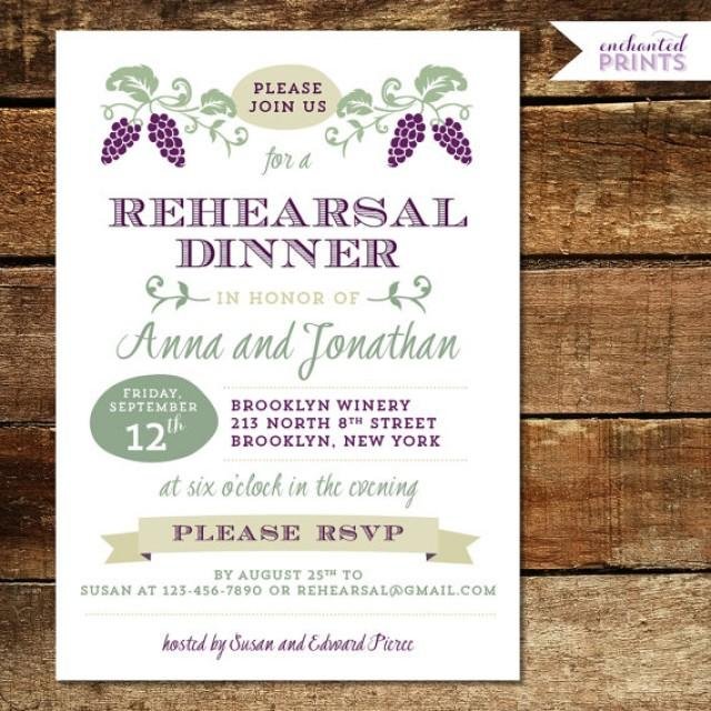 Printable Rehearsal Dinner Party Invitations