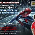 Free Printable Spiderman Birthday Party Invitation