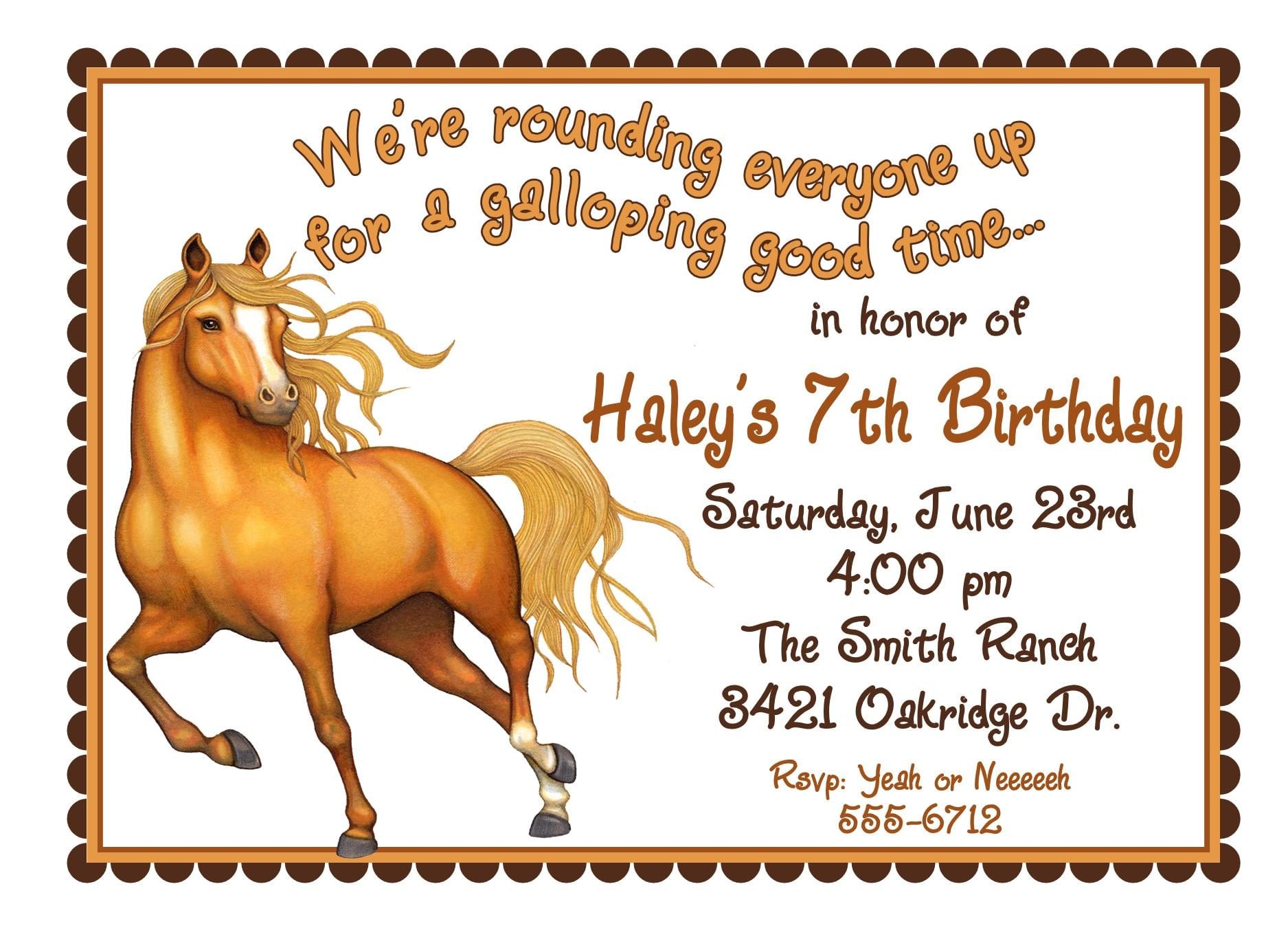Printable Toddler Birthday Invitations