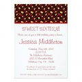 Red Cheetah Print Invitation