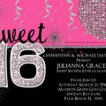 Sweet 16 Party Invitation Printable