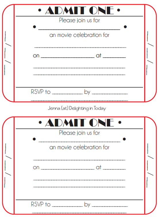 Ticket Invitation Template Free Download