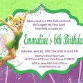 Tinkerbell Birthday Party Invitation