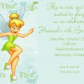 Tinkerbell Inspired Birthday Party Invitation