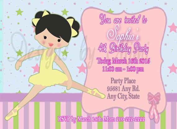 Toddler Birthday Party Invitation