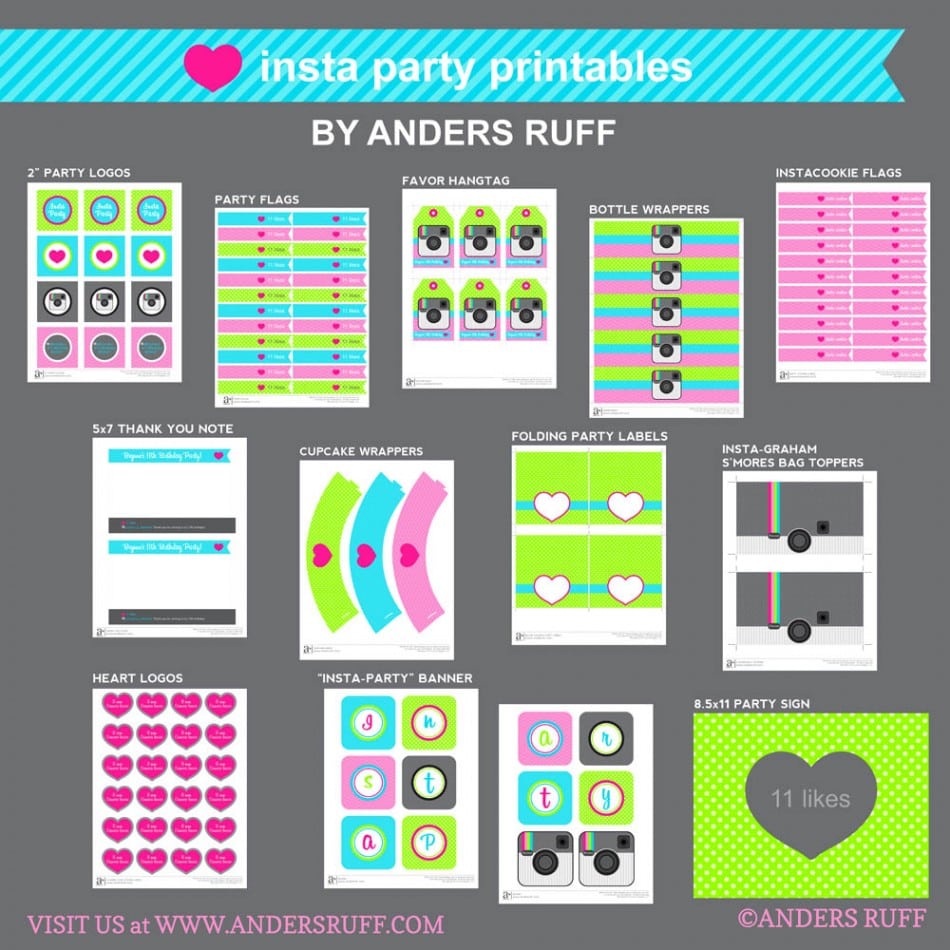 Tween Printable Birthday Invitations