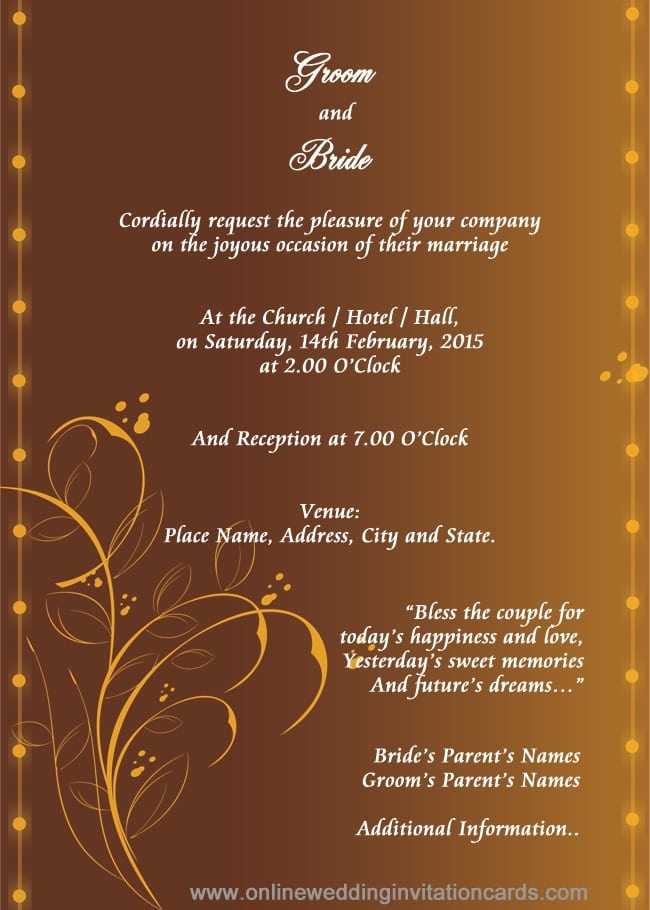Wedding Invitation Cards Online