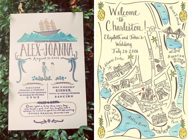 Wedding Invitations With Maps