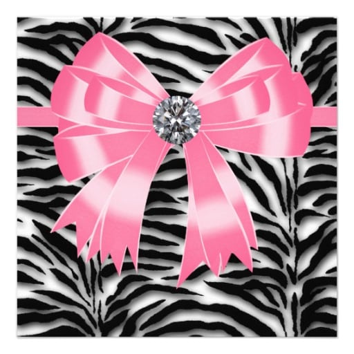 Zebra Invitation Template