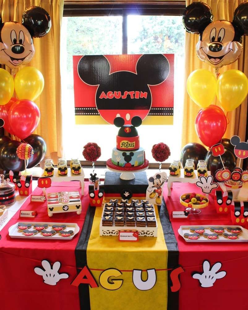 Mickey Mouse Baptism Party Ideas In 2018