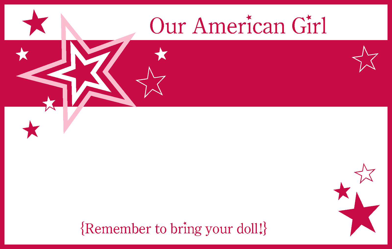 Invitation Ideas  American Girl Birthday Invitations