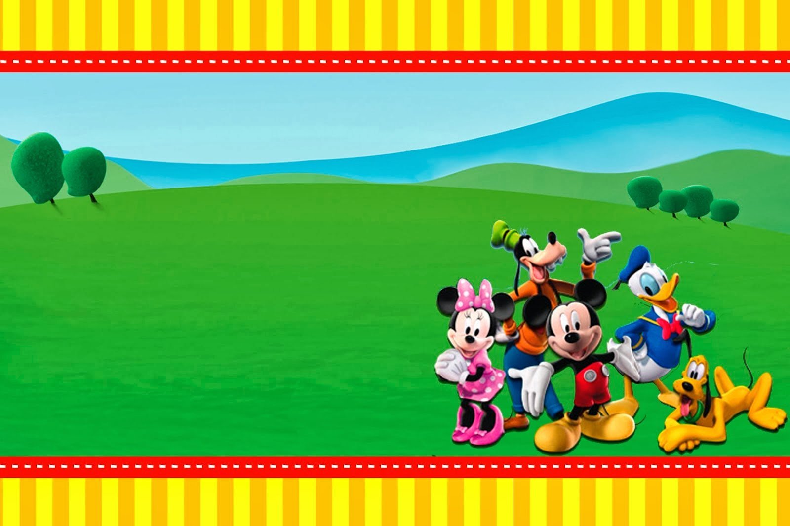 Mickey Mouse Clubhouse Birthday Invitation Template