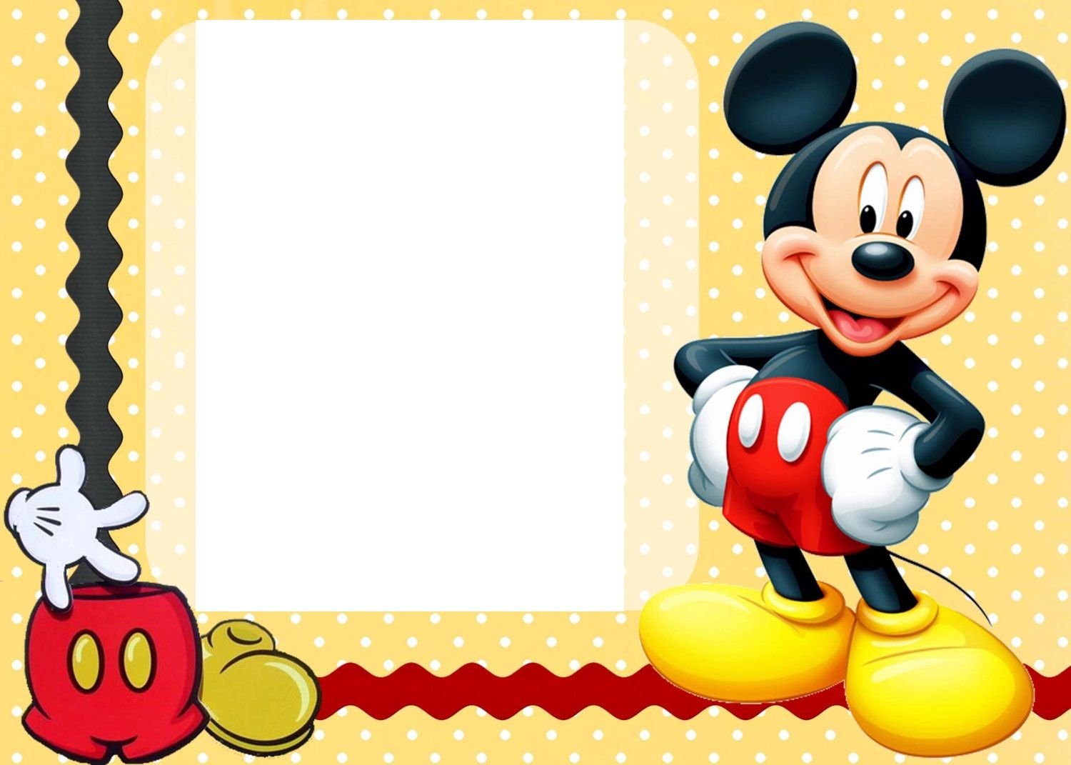 Free Free Printable Custom Mickey Mouse Baby Shower Invitation