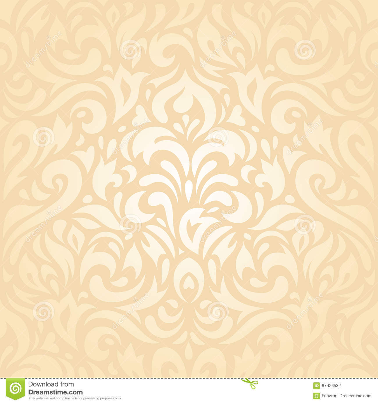 Floral Wedding Peach Retro Invitation Background Design