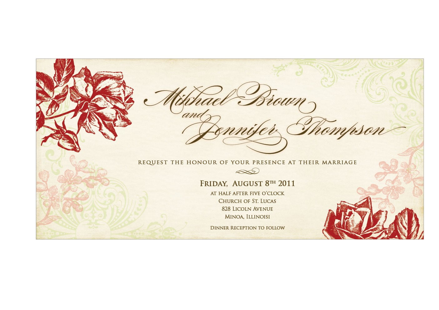 Invitation Card Design Template Free Download