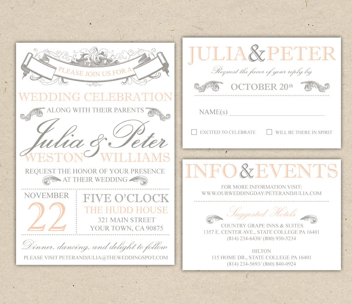 Free Wedding Invitation Templates For Word
