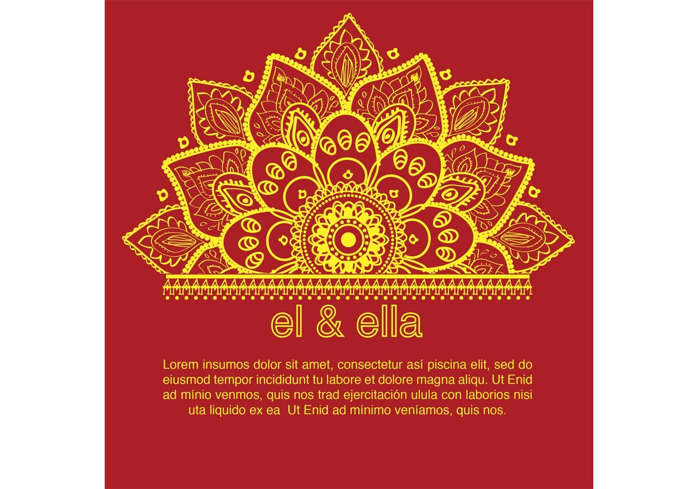 Indian Wedding Card Template