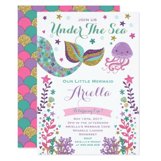 Under The Sea Invitations