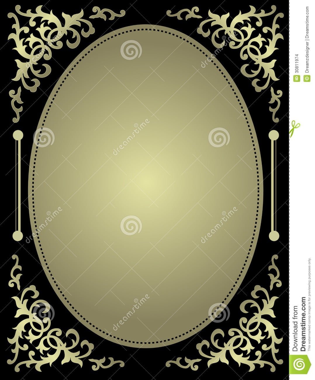Ornamental Invitation Card With Blank Space Illustration 30811974