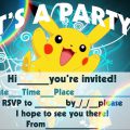 Pokemon Invitation Birthday Party