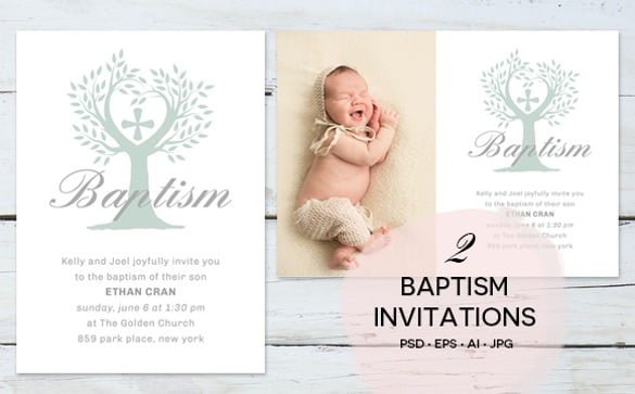 Baptism Invite Template