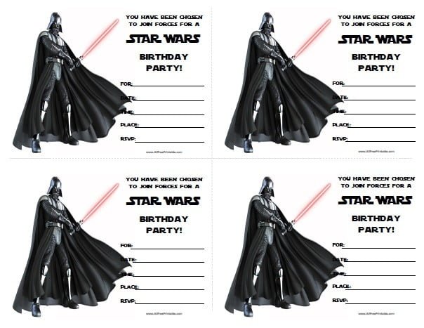 Star Wars Invites Printable Trend Star Wars Birthday Party