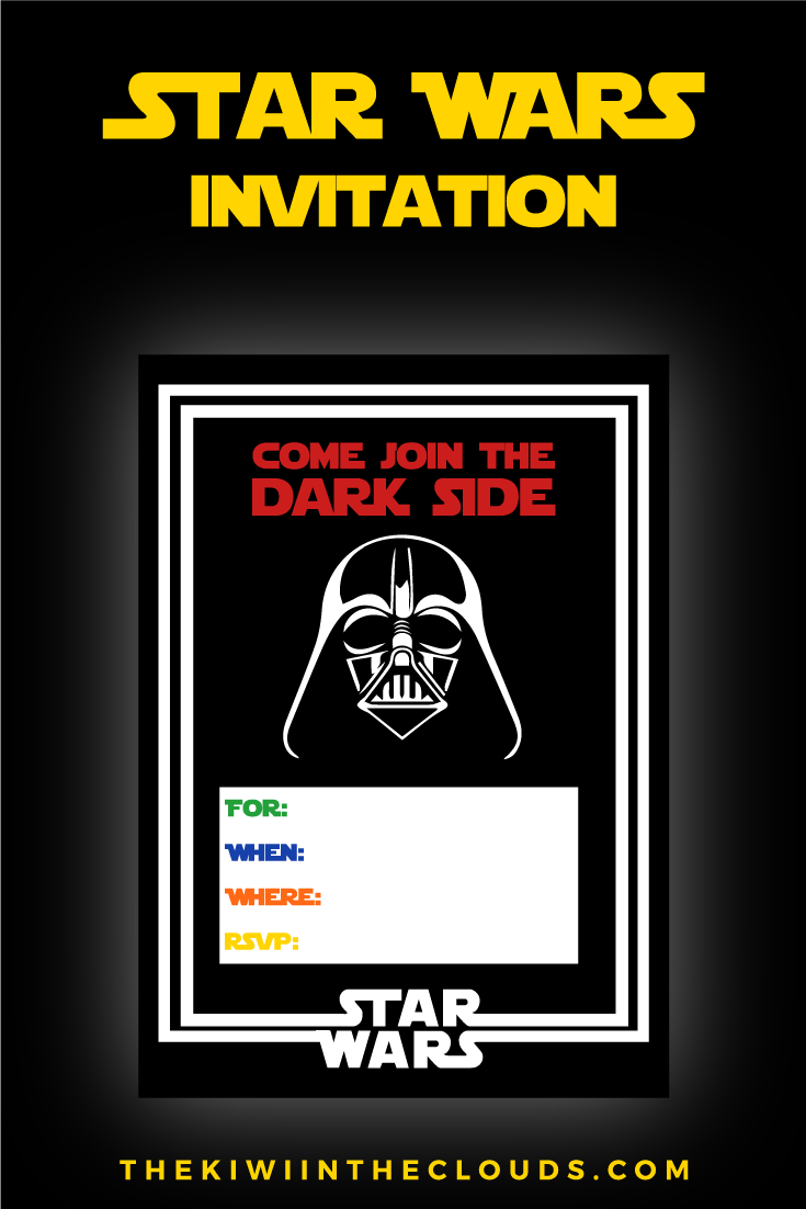 Star Wars Birthday Invitations Free Printable