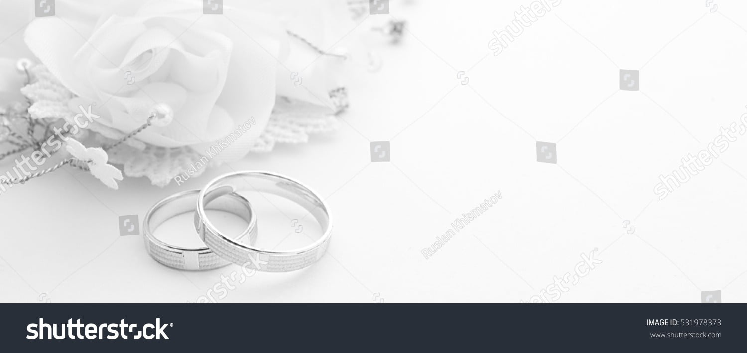 Wedding Rings On Wedding Card On Stock Photo (edit Now) 531978373