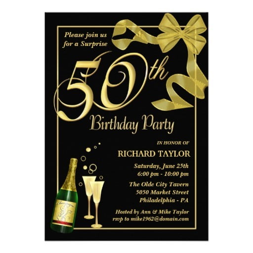 Th Invitation Templates Free Free Surprise Th Birthday Party