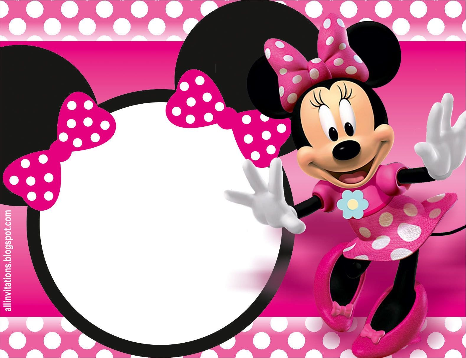 Minnie Mouse Invitaciones.