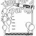 Lego Party Invitation Template Black And White